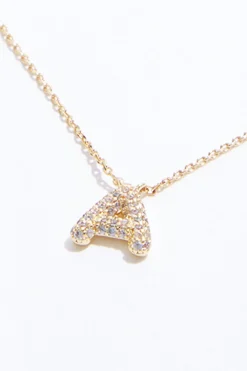 Cato A Initial Bubble Necklace><noscript><img width=