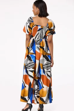 Cato Abstract Smocked Dress> Dresses