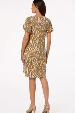 Cato Animal Bubble Sleeve T- Shirt Dress> Dresses