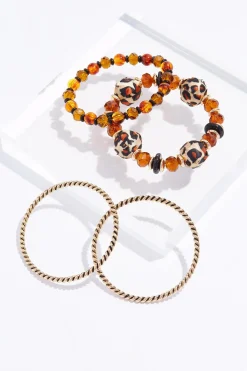 Cato Animal Fabric Bead Multi Bracelet Set> Bracelets