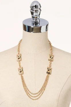 Cato Animal Faux Fur Chain Necklace Set> Necklaces|Sets