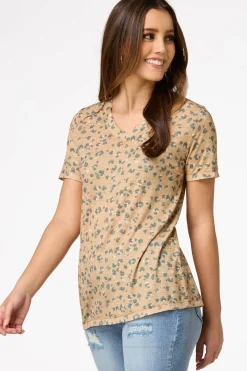 Cato Animal Print Tee> Tops