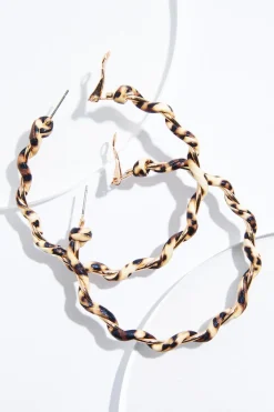 Cato Animal Twist Hoop Earrings> Earrings