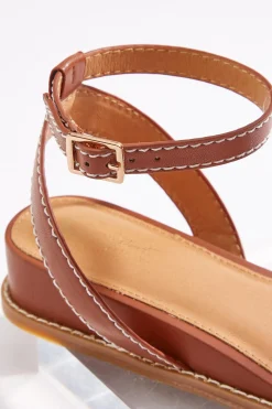 Cato Ankle Strap Low Wedge Sandals> Sandals