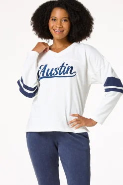 Cato Austin Varsity Sweatshirt> Athleisure|Tops