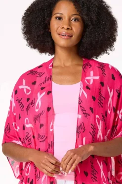 Cato Awareness Print Kimono><noscript><img width=
