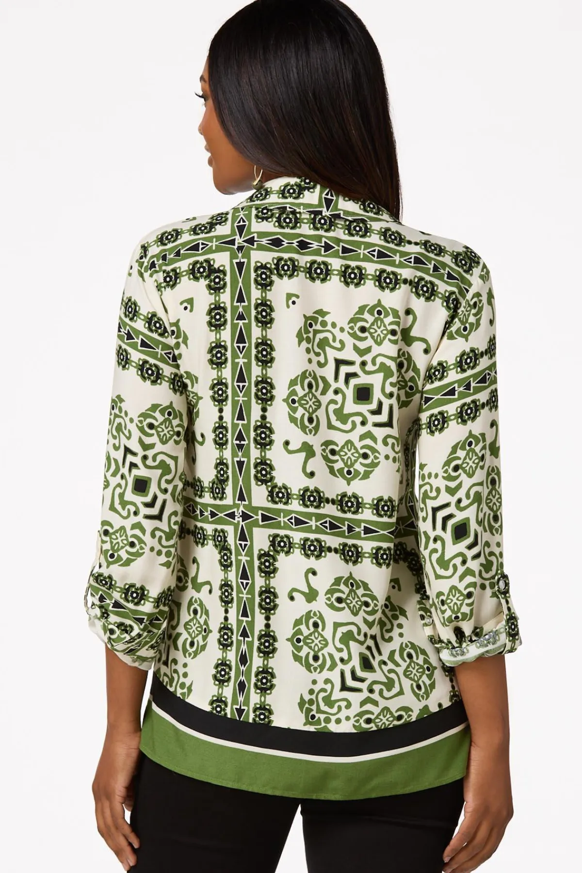 Cato Aztec Button Down Shirt> Tops