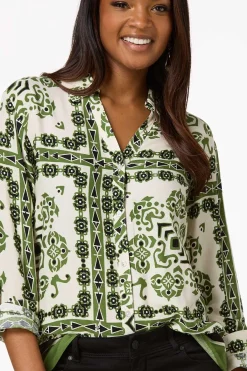 Cato Aztec Button Down Shirt><noscript><img width=