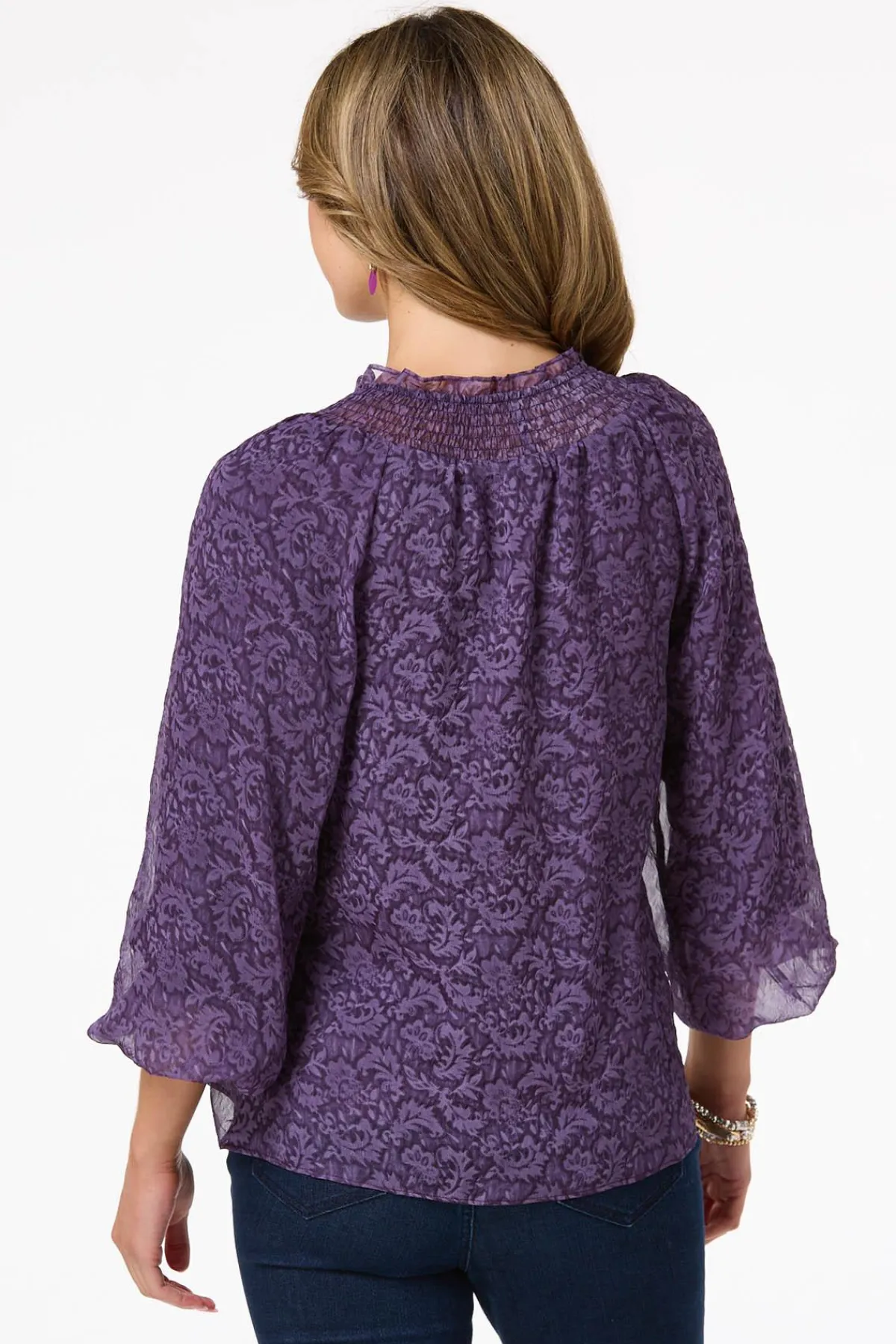 Cato Balloon Sleeve Poet Top> Tops