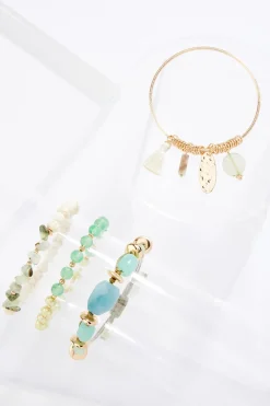 Cato Bangle And Bead Stretch Bracelet Set> Bracelets