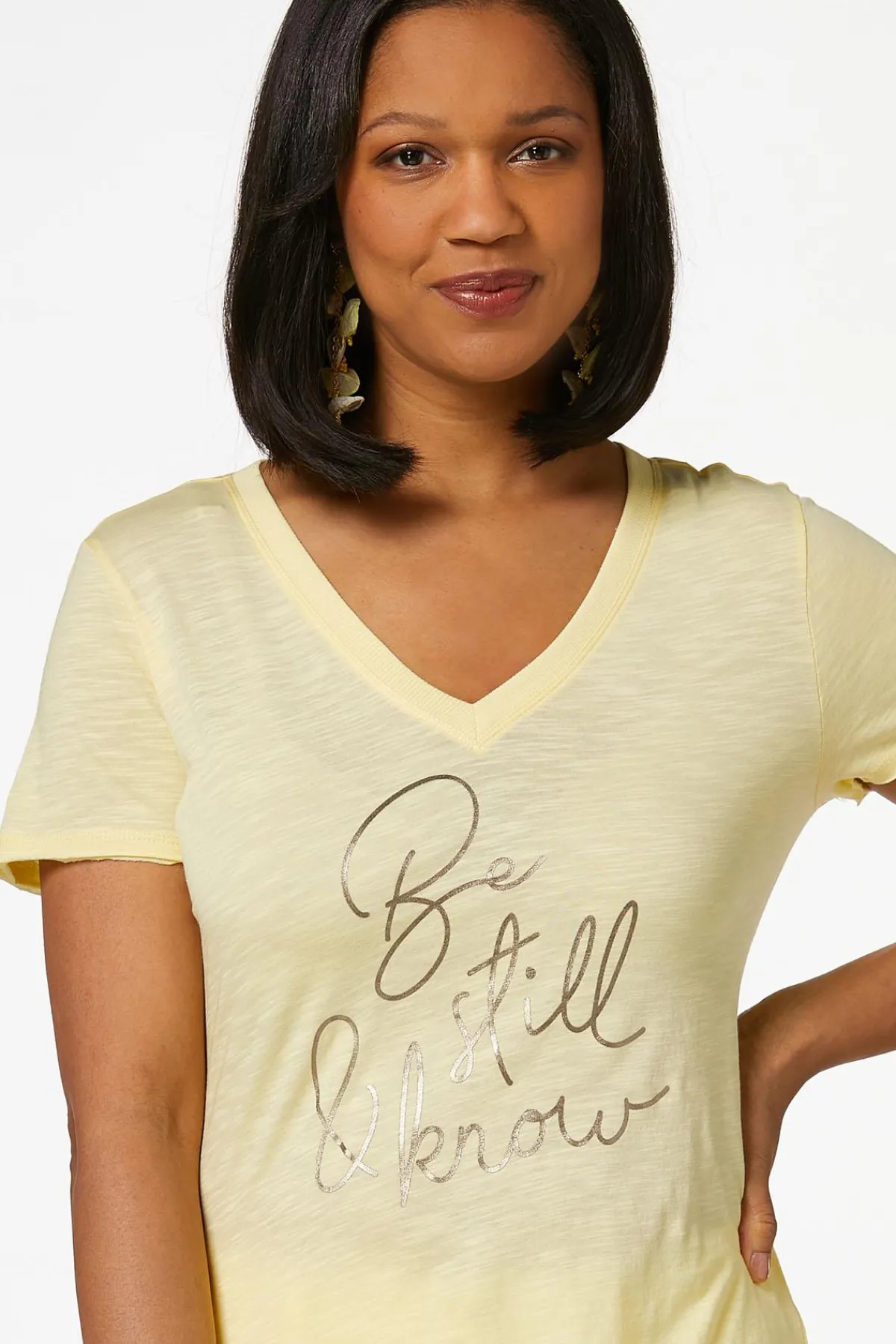 Cato Be Still And Know Tee> Tops