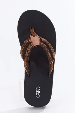 Cato Beaded Double Strap Flip Flops> Sandals