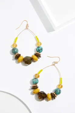 Cato Beaded Wire Tear Earrings> Earrings