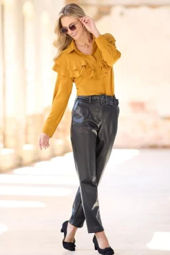 Cato Belted Faux Leather Pants> Pants