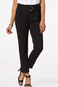 Cato Belted Polka Dot Pants> Pants