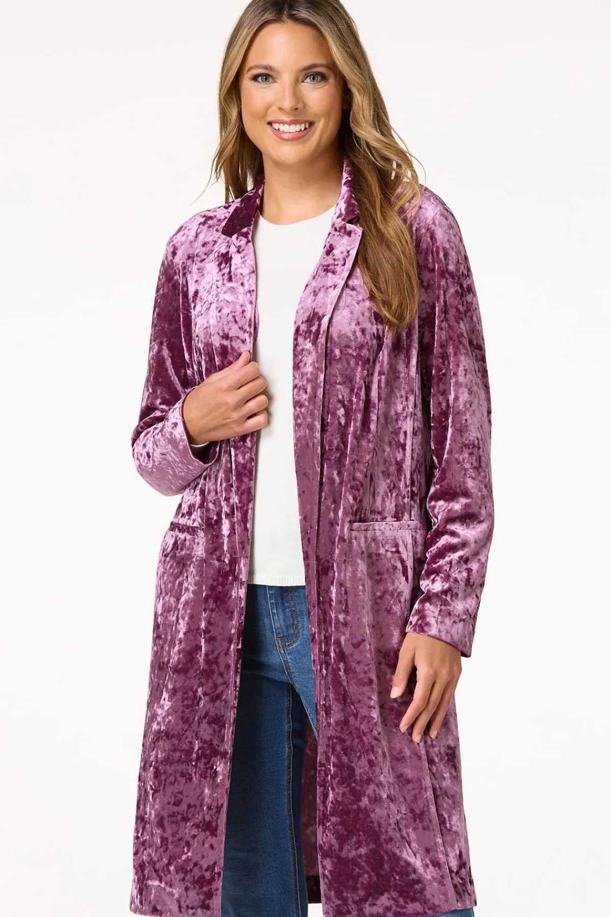 Cato Berry Velvet Topper> Jackets & Vests