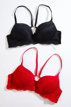 Cato Black Red Lacy Bra Set> Intimates