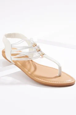 Cato Bling Bead Stretch Band Sandals><noscript><img width=