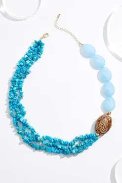 Cato Blue Stone Western Short Necklace> Necklaces