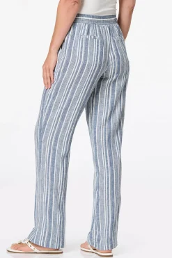 Cato Stripe Linen Beach Pants> Pants