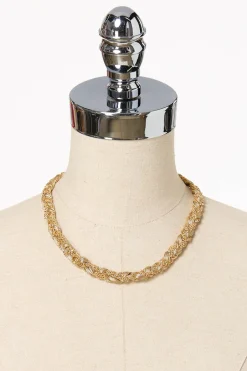 Cato Braided Chain Short Necklace> Necklaces