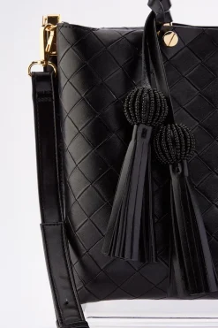 Cato Braided Handle Woven Satchel> Handbags