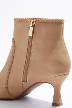 Cato Braided Trim Booties><noscript><img width=