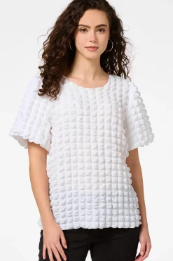 Cato Bubble Textured Top> Tops