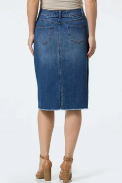 Cato Button Fly Denim Skirt> Skirts|Jeans