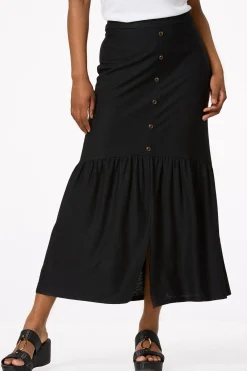 Cato Button Front Maxi Skirt> Skirts