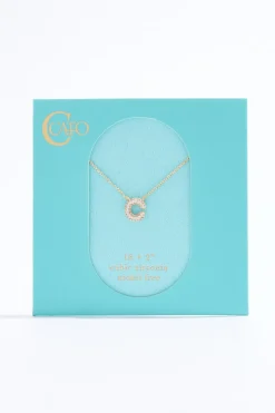 Cato C Initial Bubble Necklace> Necklaces