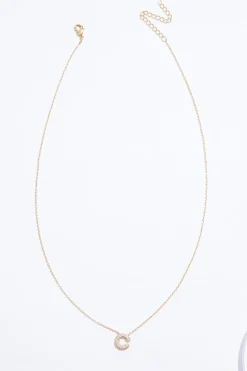Cato C Initial Bubble Necklace><noscript><img width=