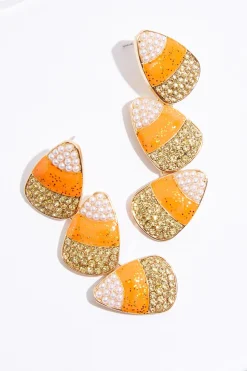Cato Candy Corn Linear Earrings> Earrings