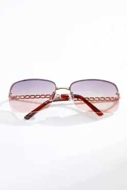 Cato Chain Arm Rimless Sunglasses> Sunglasses