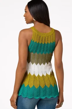 Cato Chevron Halter Sweater> Sweaters