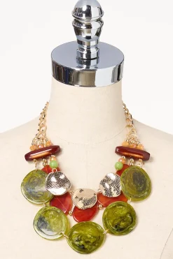 Cato Chunky Lucite Layered Necklace> Necklaces