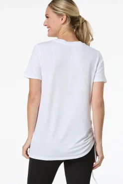 Cato Cinched Palm Tree Tee> Athleisure|Tops