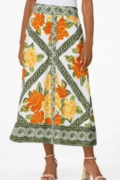 Cato Citrus Floral Skirt> Skirts
