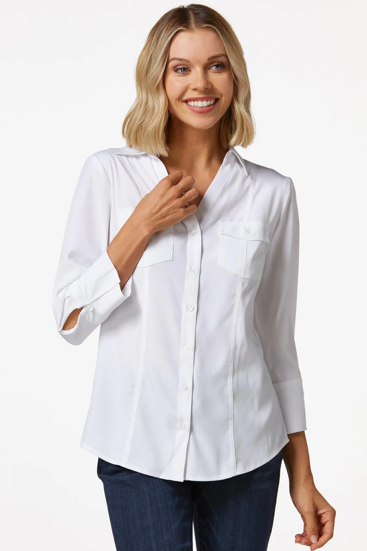 Cato Classic Button Down Shirt> Tops
