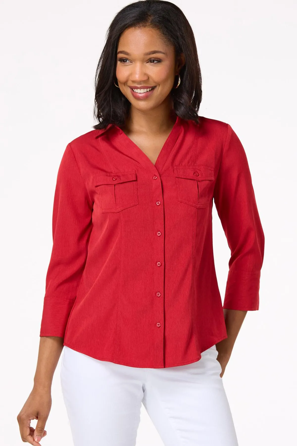 Cato Classic Button Down Shirt> Tops