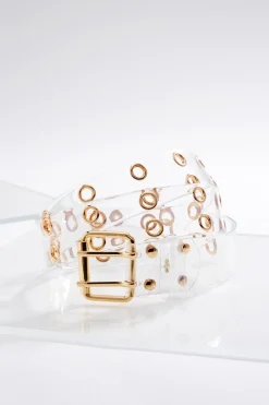 Cato Clear Grommet Buckle Belt> Belts