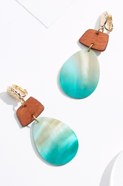Cato Clip- On Tiered Shell Tear Earrings> Earrings