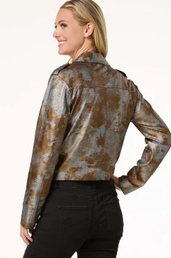 Cato Coated Moto Jacket> Jackets & Vests