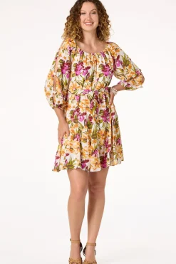 Cato Cold Shoulder Floral Dress><noscript><img width=