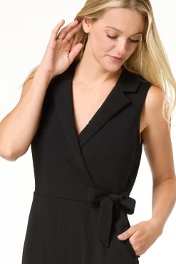 Cato Collared Tie Waist Jumpsuit><noscript><img width=