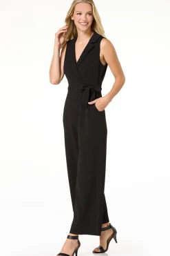 Cato Collared Tie Waist Jumpsuit><noscript><img width=