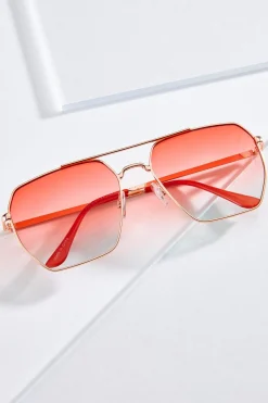 Cato Color Lens Geo Frame Sunglasses> Sunglasses