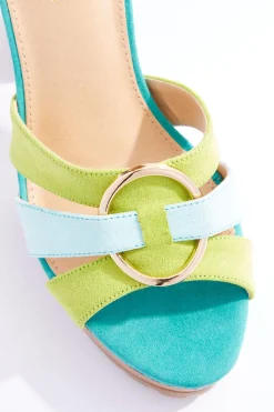 Cato Colorblock Platform Sandals> Sandals|Heels