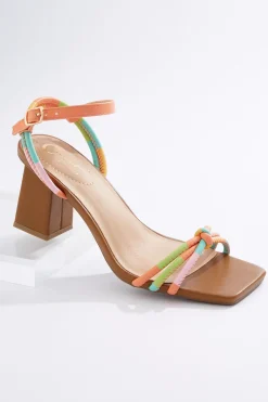 Cato Colorblock Tube Strap Heeled Sandals> Sandals|Heels