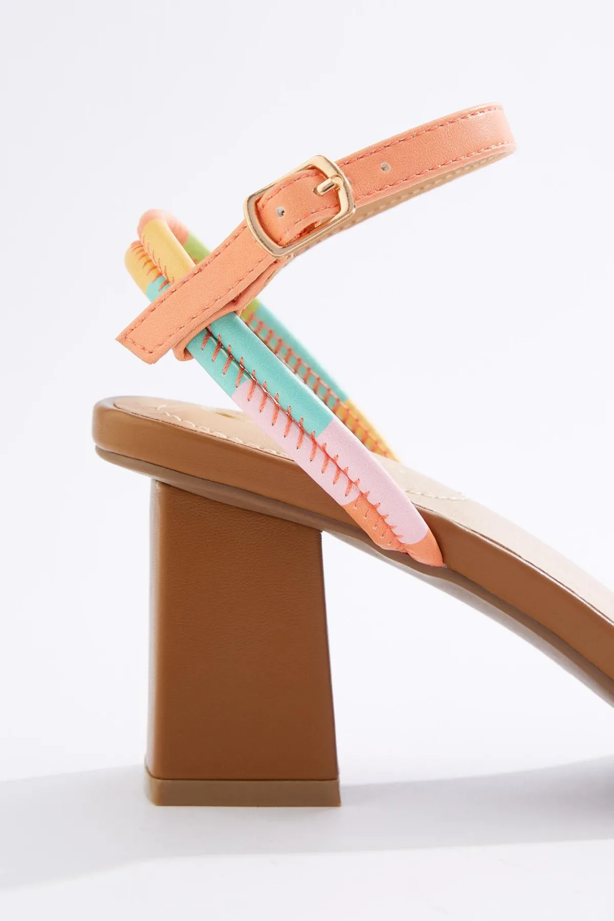 Cato Colorblock Tube Strap Heeled Sandals> Sandals|Heels